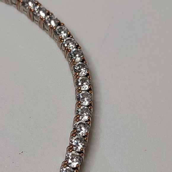 Silver Tone And Clear Rhinestone Bracelet - Picture 7 of 15